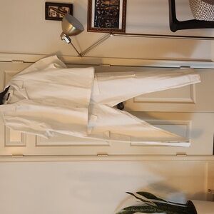 All White Nylon Top and Bottom set size XXL